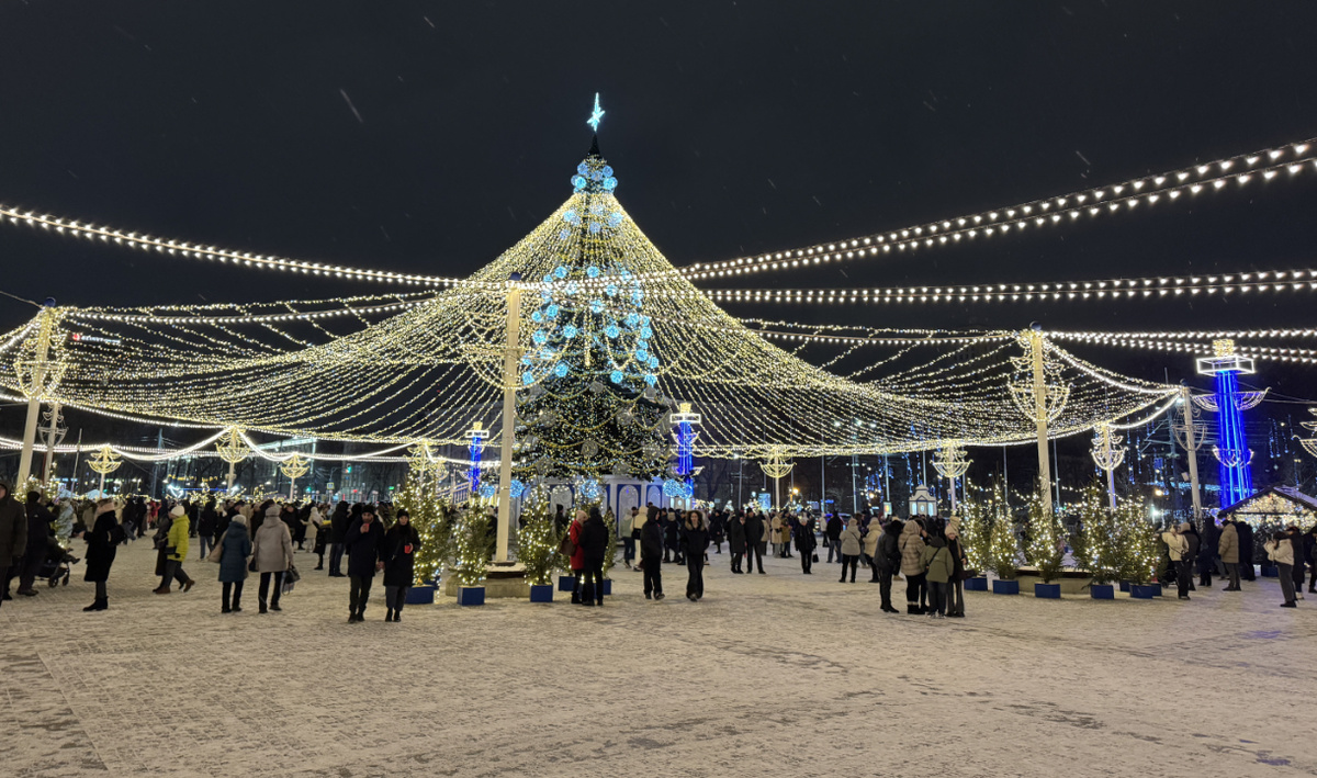     Главная ёлка на площади Ленина. Автор: Сергей Игнатов. Фото: редакция.