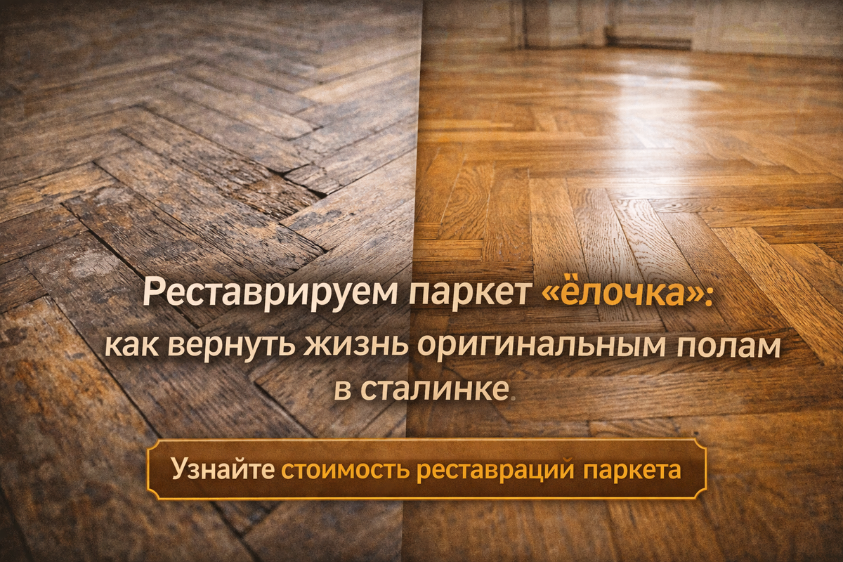 Реставрируем паркет елочка в сталинке
