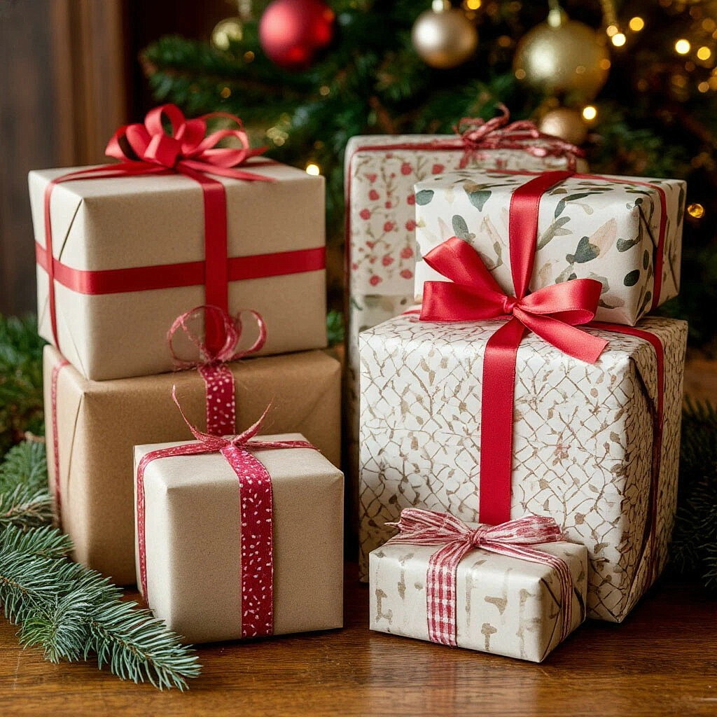 Новогодние подарки под елкой. Фото для иллюстрации статьи создано нейросетью "Шедеврум"