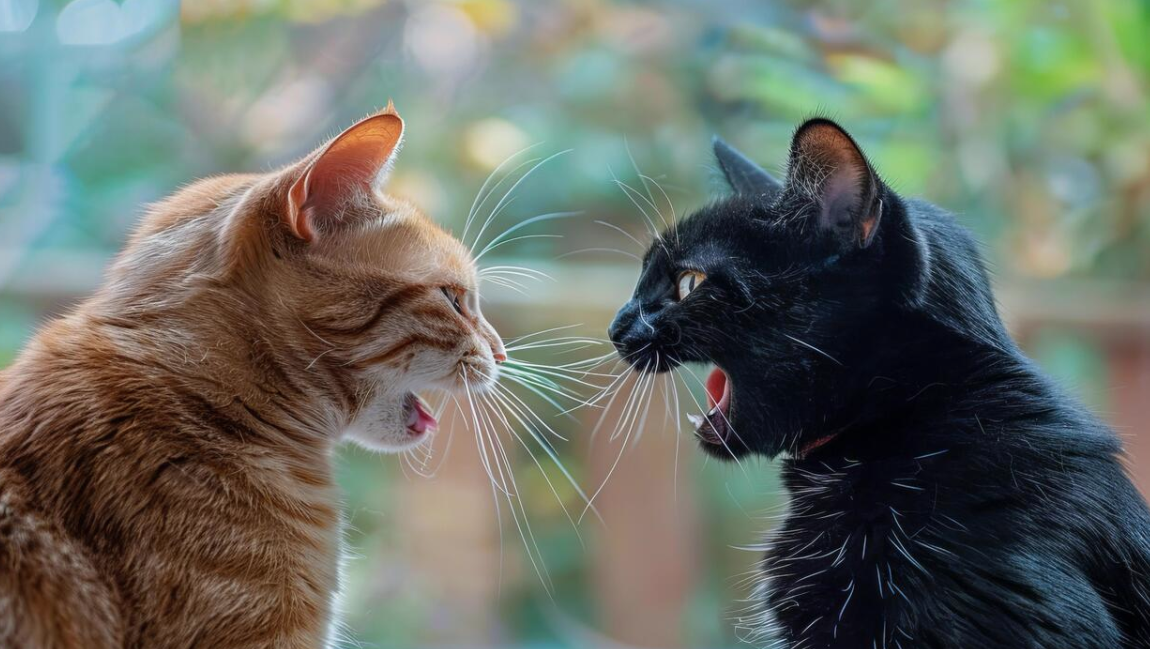 Коты дерутся между собой. Фото: Vecteezy.com, Gentle Giant Productions.