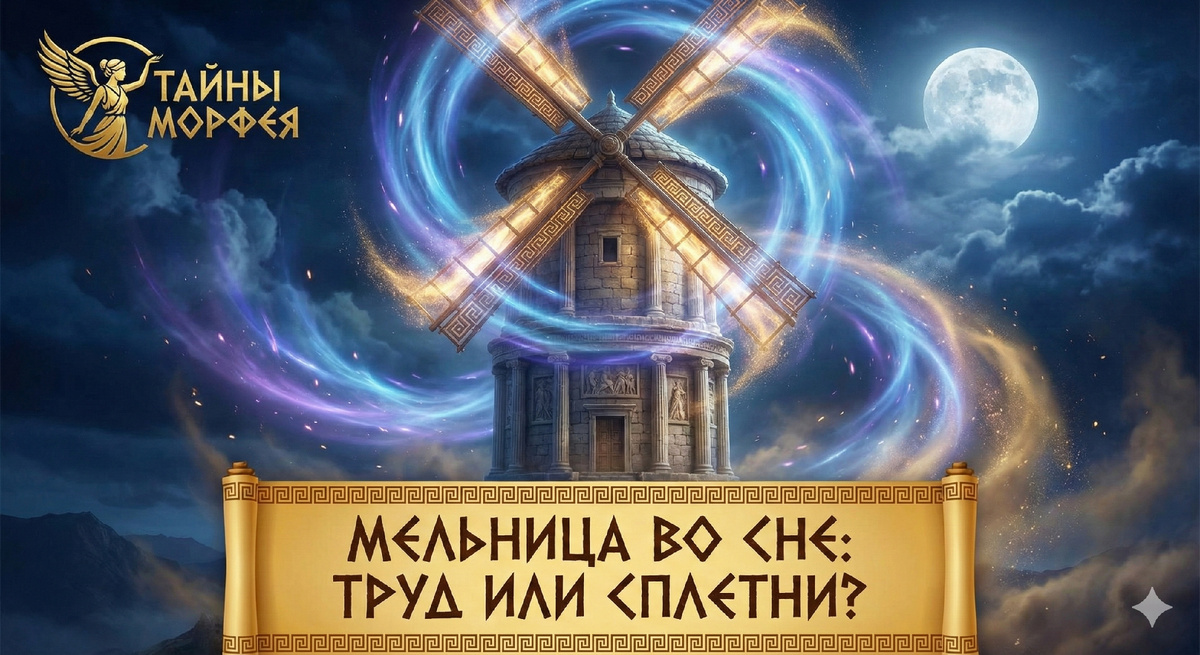 Тема Мельницы — это тема Трансформации и Времени.Мельница перемалывает зерно в муку, так же как жизнь перемалывает наши дни в опыт.«Мельницы богов мелют медленно, но верно» — эта античная пословица идеально описывает суть символа.Сон о мельнице — это знак того, что запущен какой-то важный процесс. Колесо Судьбы начало вращаться.