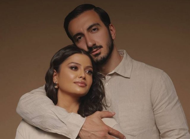    Карина Каспарянц с мужем. Фото: социальные сети