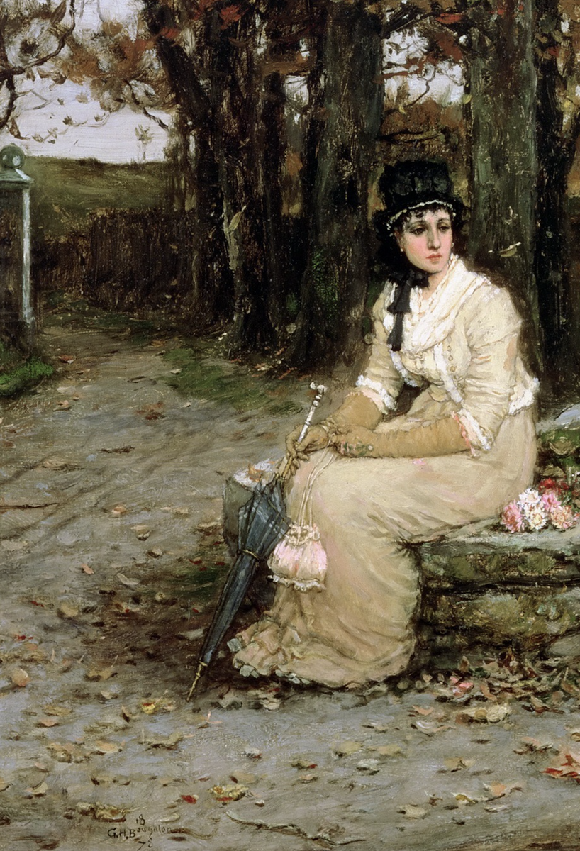 Джордж Генри Боутон «Угасающий медовый месяц», фрагмент картины