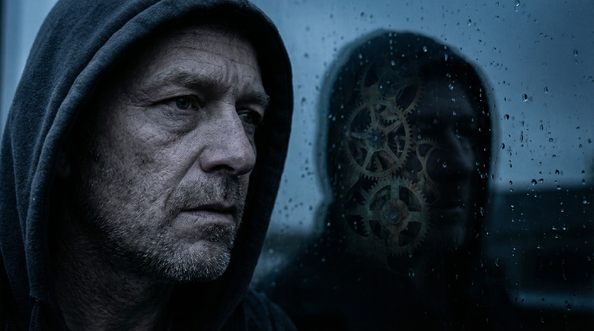 В отражении ты видишь не себя, а механизм, который должен работать. Но где в этом отражении осталась жизнь?