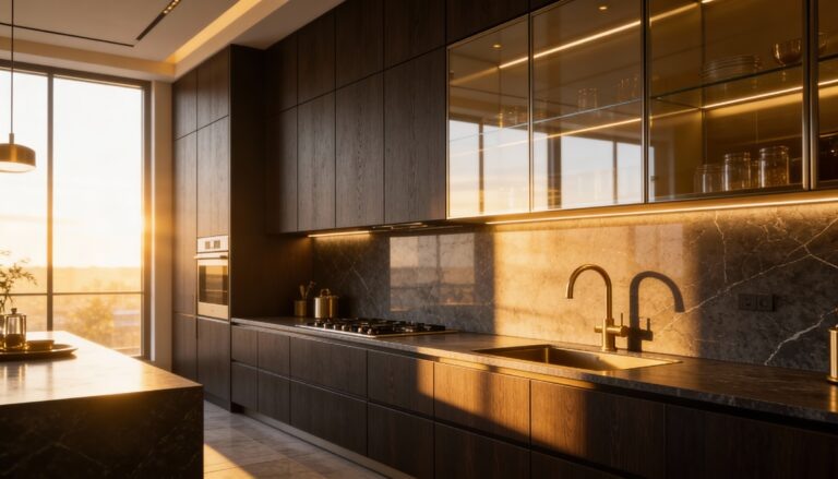    Выбор между матовыми и глянцевыми фасадами для кухни Александр