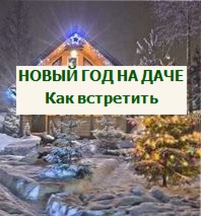 как встретить новый год на даче