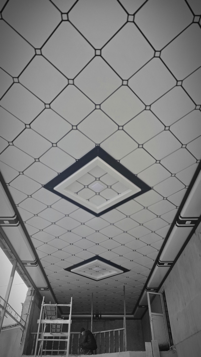 ​Современная отделка потолка: Почему туникафон — это идеальный выбор для навеса?​Многие владельцы частных домов задаются вопросом: чем подшить потолок на улице, чтобы это было и красиво, и долговечно? Сегодня мы разберем один из самых популярных и практичных вариантов — потолок из туникафона (декоративного профнастила/листов).​На фото вы видите результат нашей недавней работы. Давайте разберем, почему это решение сейчас в тренде:​1. Эстетика и стиль​Забудьте о скучных серых листах. Современный туникафон позволяет играть с геометрией. В данном проекте мы использовали классическое сочетание белого и черного цветов с диагональным узором. Это визуально расширяет пространство и придает навесу премиальный вид.​2. Долговечность в любых условиях​В отличие от пластика или дерева, качественный металл:​Не выгорает на солнце.​Не деформируется от перепадов температуры.​Не боится влаги и коррозии.​3. Продуманное освещение​Обратите внимание, как гармонично вписаны точечные светильники. Встроенная подсветка в сочетании с глянцевой или полуматовой поверхностью туникафона создает мягкое, рассеянное освещение, которое делает вечерние посиделки во дворе максимально уютными.​4. Чистота и уход​Такой потолок практически не требует обслуживания. Достаточно раз в сезон протереть его от пыли, и он снова будет выглядеть как новый.​Хотите преобразить свой двор?Такая отделка — это инвестиция, которая будет радовать глаз десятилетиями. Подчеркните статус своего дома правильными деталями!​💬 Как вам такой дизайн? Пишите в комментариях, какой цвет выбрали бы вы для своего навеса!​#строительство #дизайнэкстерьера #туникафон #отделкадома #навес #ремонт #своимируками #архитектура