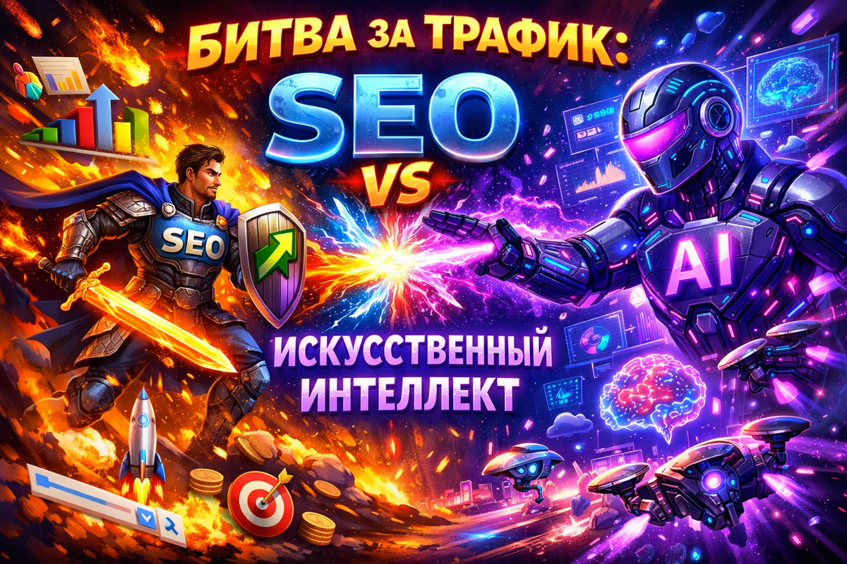 Битва за трафик: SEO vs Искусственный Интеллект