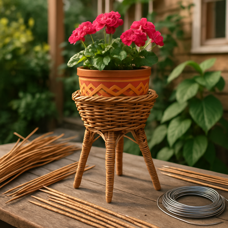    Сделайте уникальную плетёную подставку для цветов: пошаговая инструкция и советы для начинающих! Loza