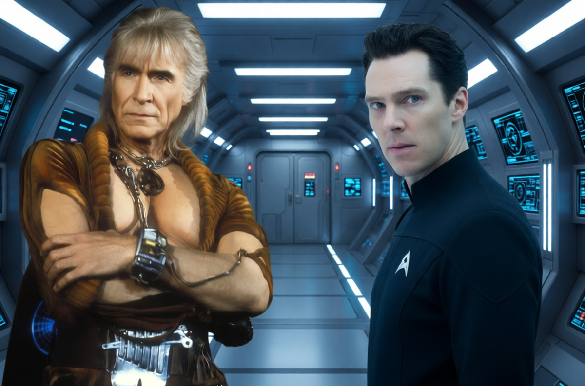 Монтальбан и Камбербэтч на борту "Энтерпрайза"