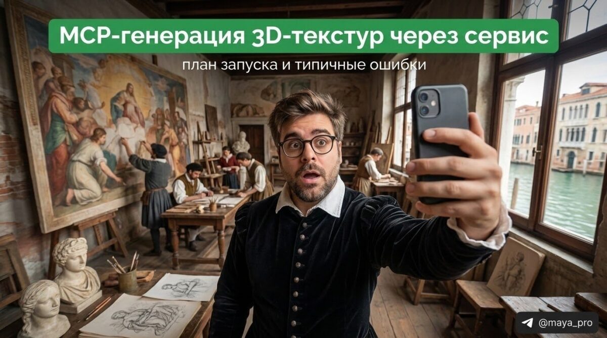    План запуска и типичные ошибки при генерации 3D-текстур с использованием сервиса MCP. Артур Хорошев