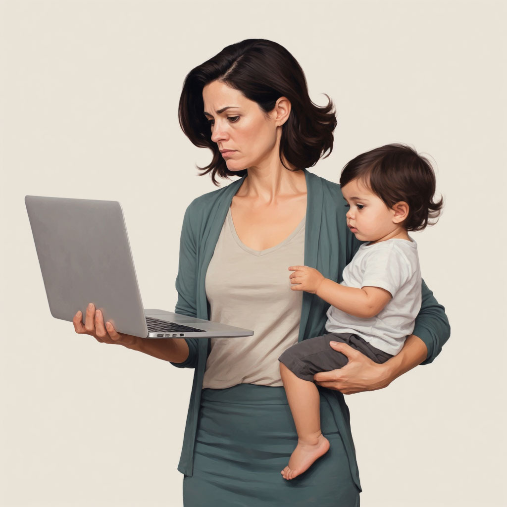 В одной руке - ноутбук, в другой – чужой ребёнок...