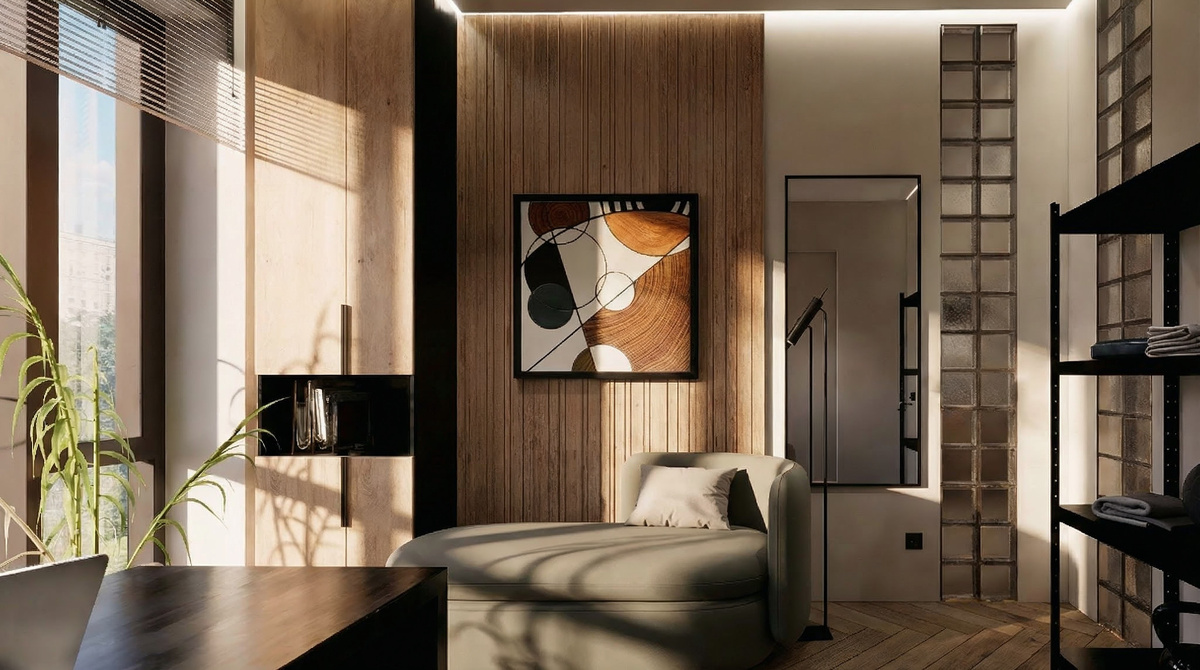 Визуализация кабинета, обработка в Nano Banana