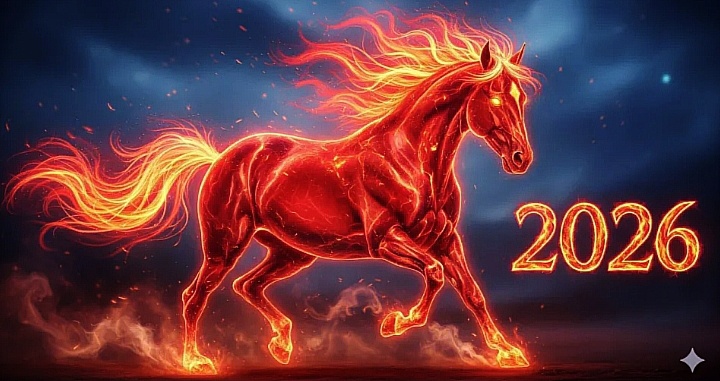 2026 Год Красной Огненной Лошади.