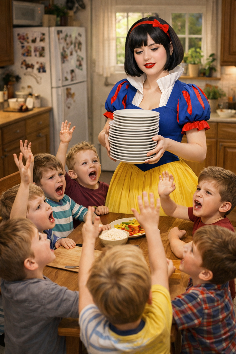 Белоснежка фуд-блогер, мама 7-ых детей.