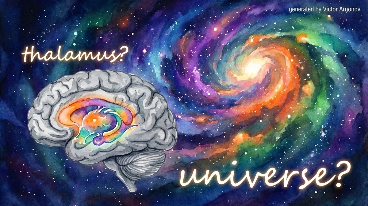 Заключено ли сознание со всеми красками мира в одном из центров мозга, или занимает всю Вселенную? Такой вопрос сегодня обсуждается вполне серьёзно