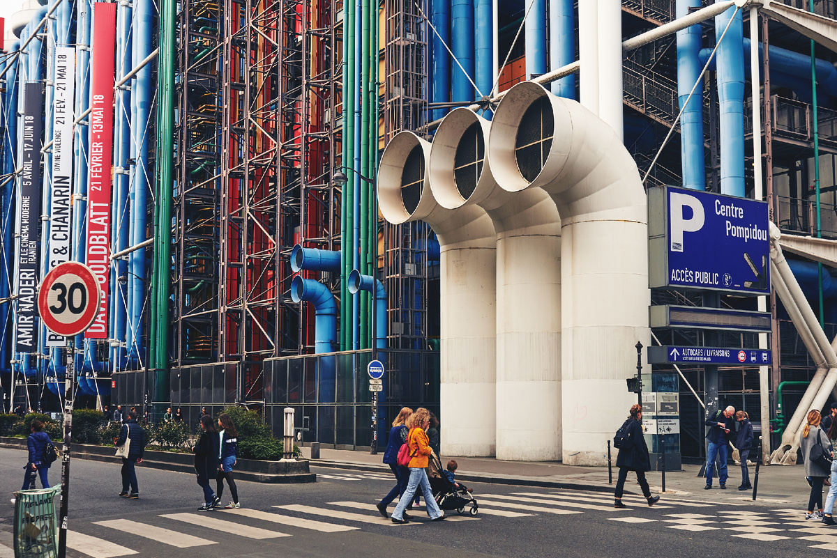 Centre Pompidou, Париж. Когда-то архитектурная пощёчина городу. Сегодня – место, без которого Париж уже трудно представить