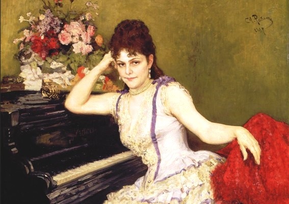 Фрагмент картины И.Репина. Ментер. Художник - знак Льва