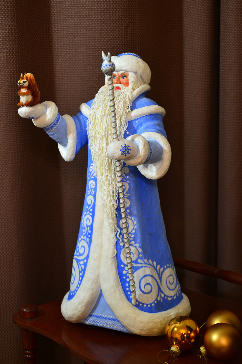 Дед Мороз из ваты. Моя авторская работа. Автор: Никифорова Светлана 