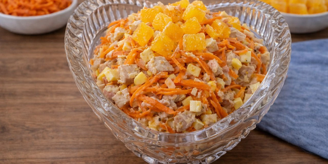 Салат «Рыжик» — тот самый вариант, когда и сытно, и нарядно. Отлично подходит на праздничный стол