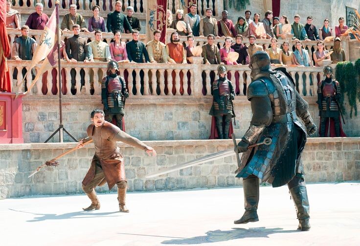 Игра престолов, пятизвездочный Оберин Мартелль против Горы