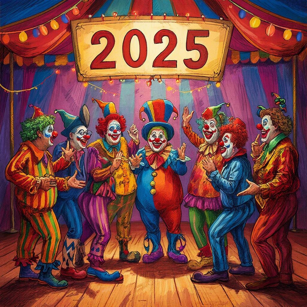 Клоуны собрали консилиум вокруг 2025 года