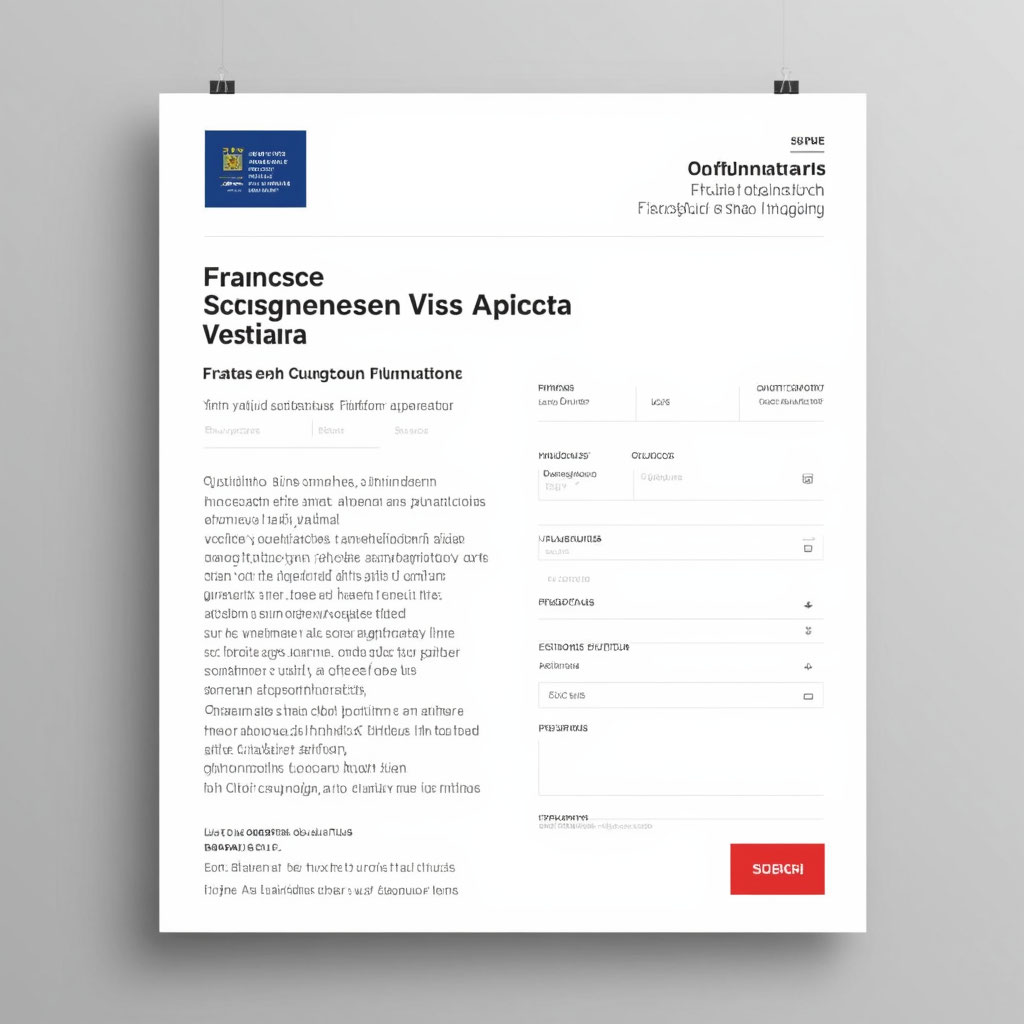 Анкета для получения шенгенской визы во Францию