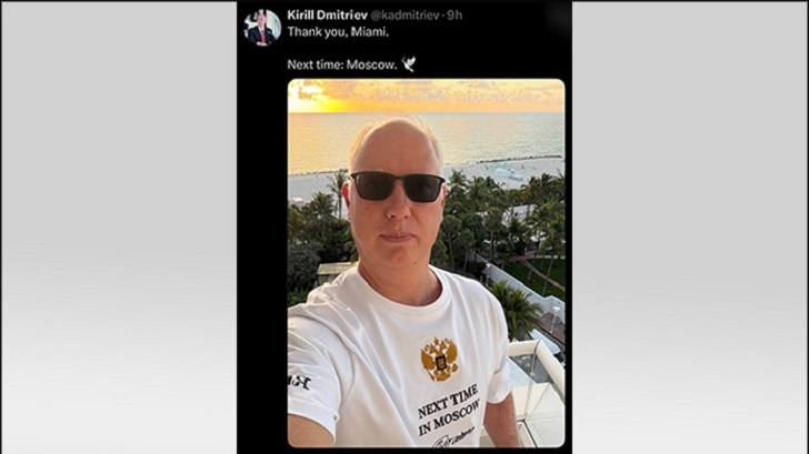    Кирилл Дмитриев из Майами. Скриншот: соцсеть Х