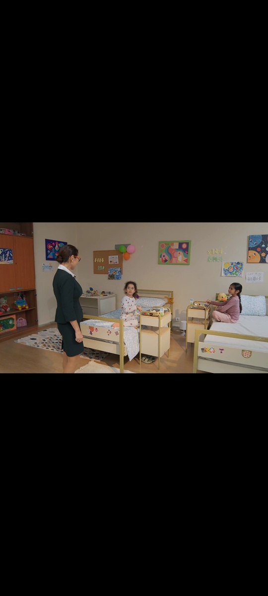 Милая детская комната в приюте. 