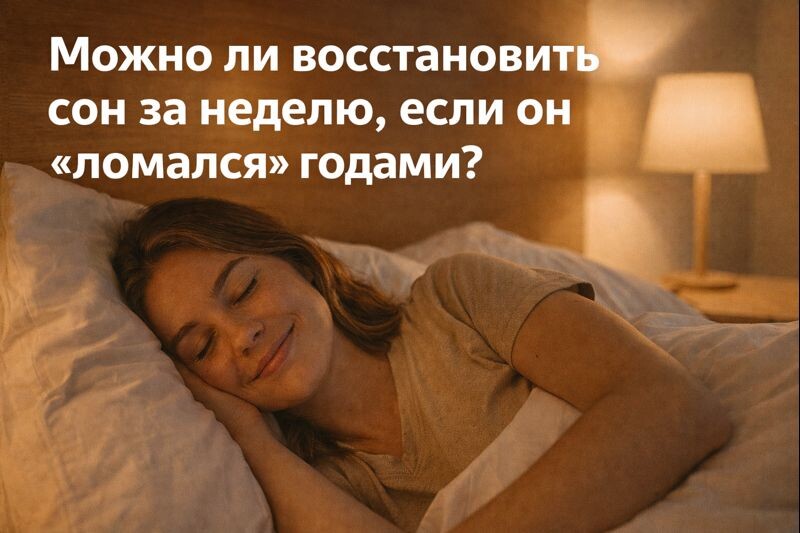 Можно ли восстановить сон за неделю, если он "ломался" годами?
