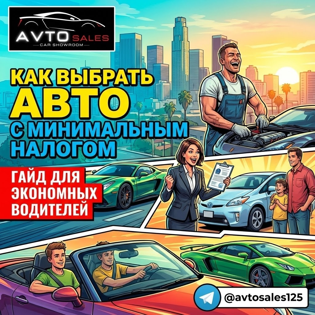    Как выбрать авто с минимальным налогом: секреты экономного водителя 2025 Авто Сейлс