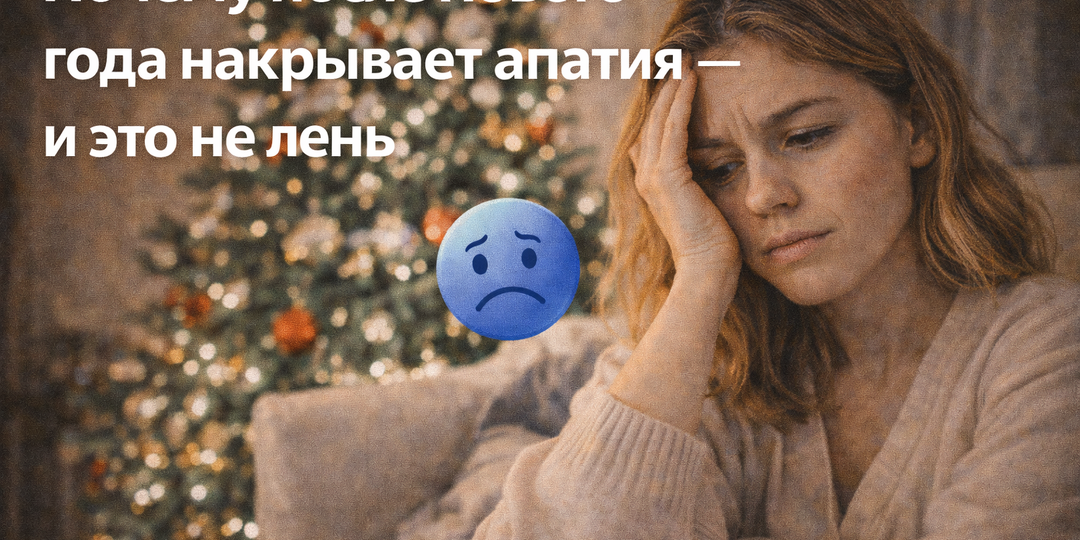 Почему после Нового года накрывает апатия — и это не лень