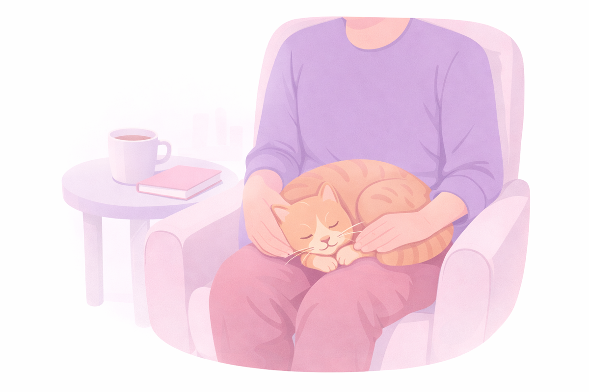 Мурзик с надежным типом привязанности