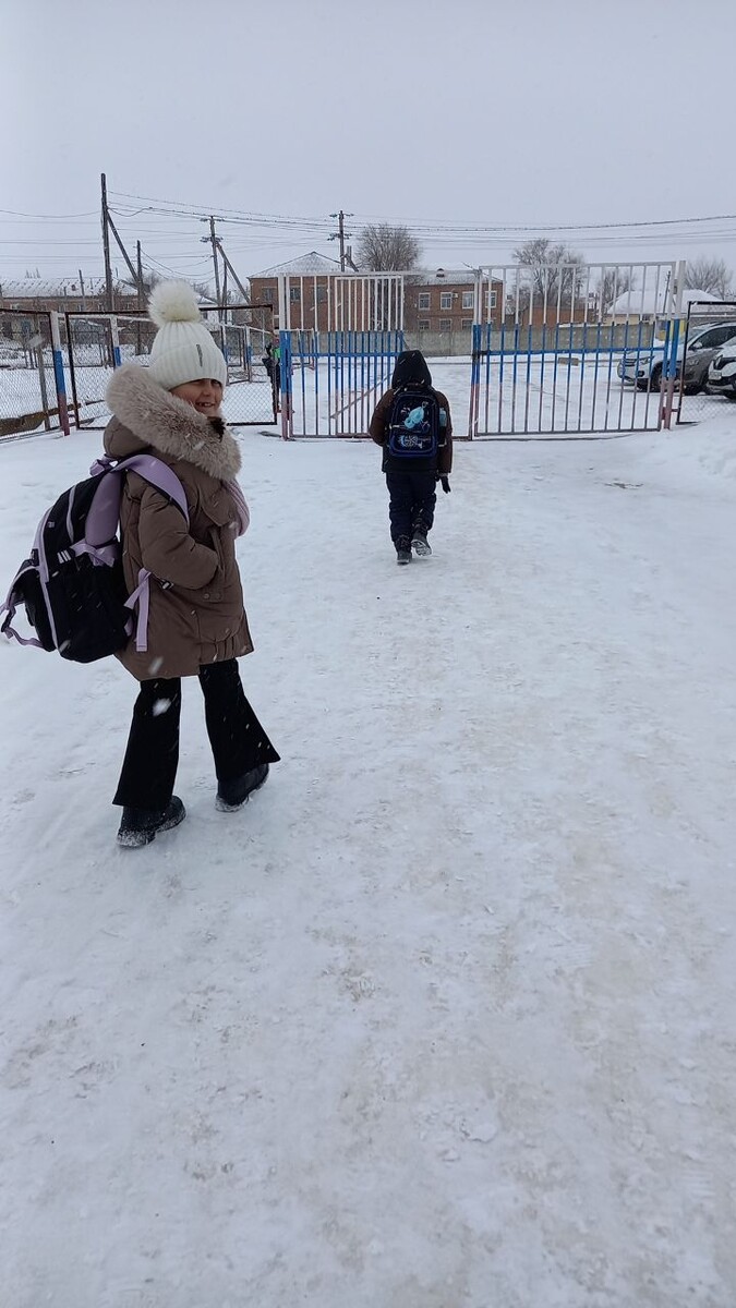 Идём из школы.