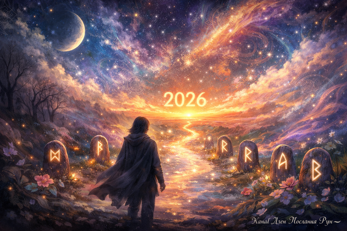 Путь в 2026 год с рунами
Рунический расклад на 2026 год: дорога в новый цикл, освещённая рунами Дагаз, Феху, Наутиз, Райдо, Ансус и Беркана. Мистический путь, где каждая руна — знак Вселенной о вашем будущем. Гадание на рунах онлайн, послания судьбы и магия нового года для тех, кто готов читать знаки и менять свою жизнь.
