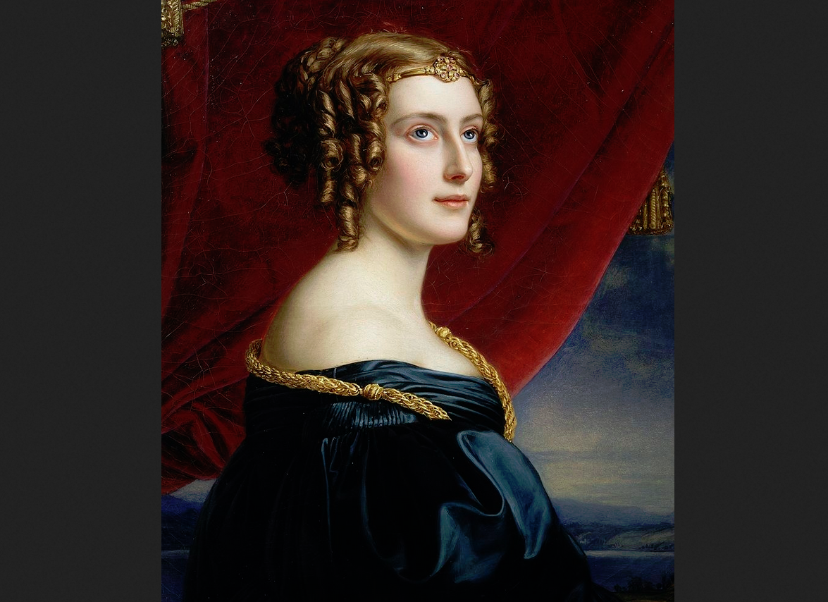 Йозеф Карл Штилер. "Портрет Джейн Элизабет Дигби", картина из «Галереи красавиц», 1831.