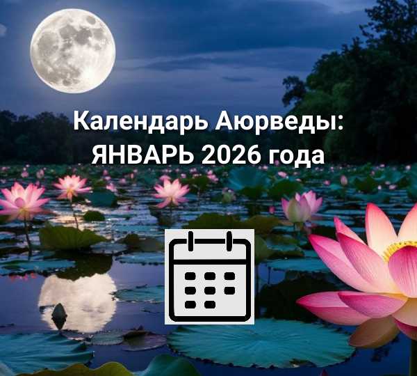 Календарь Аюрведы: Январь 2026 год