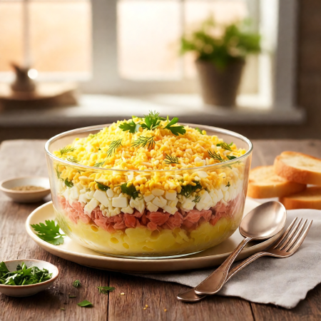 Салат Мимоза: классический рецепт с консервами, история и топ-5 пошаговых рецептов