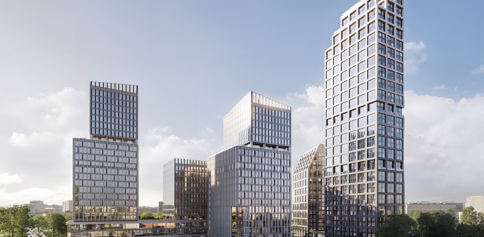 В офисном квартале на Старокалужском шоссе началось возведение надземной части