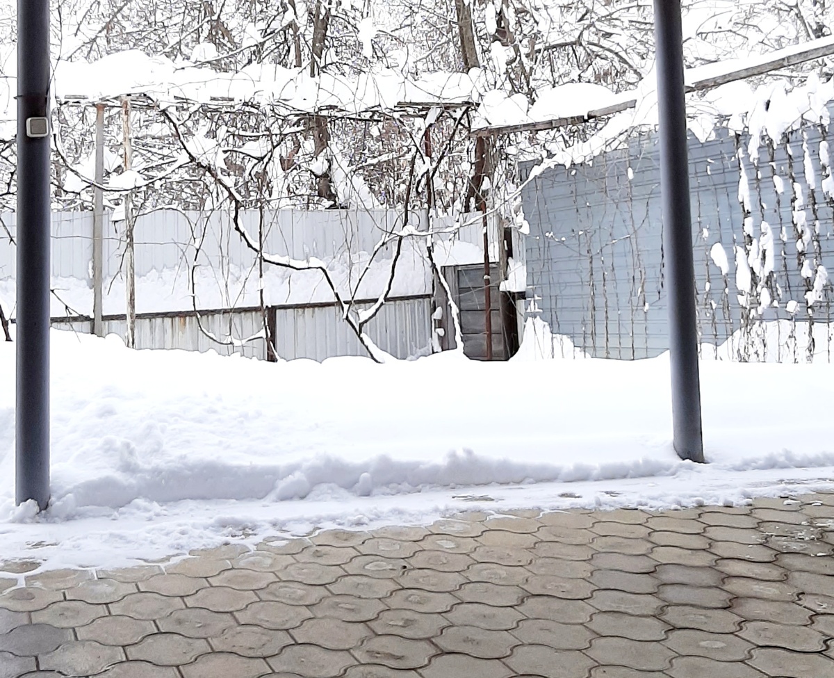 Хоть под навесом чистить не надо