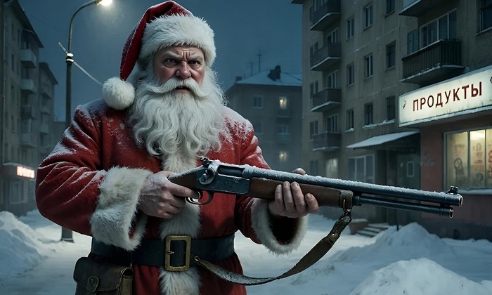    Дед Мороз с обрезом