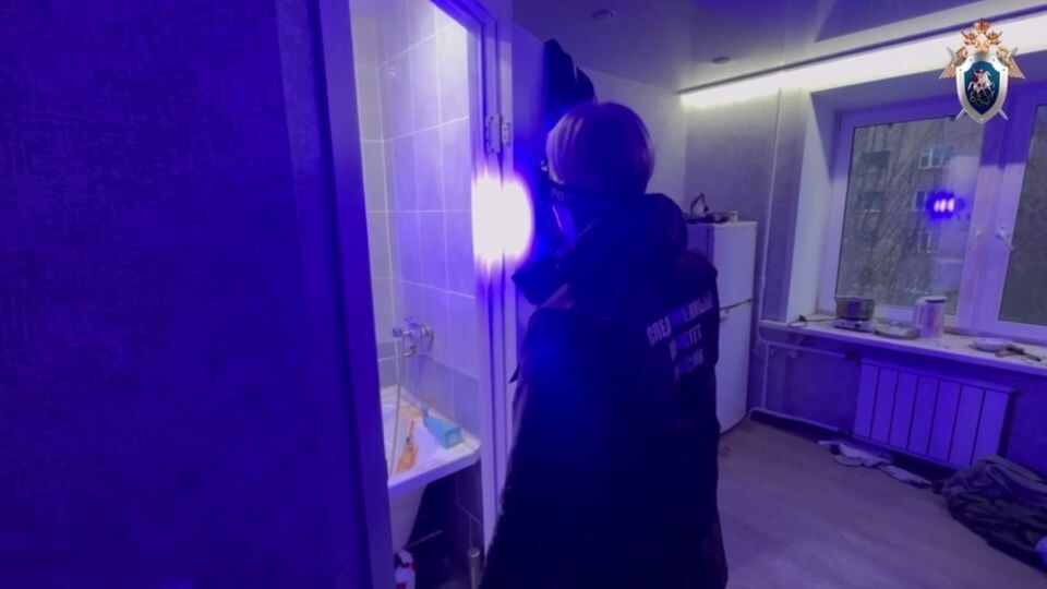    Следственные действия в красноярской квартире. Источник: t.me/krksledkom