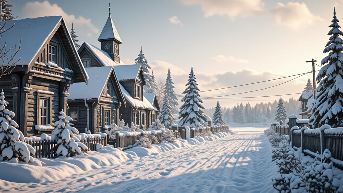 Зима в Великом Устюге — не декорация, а естественная среда.