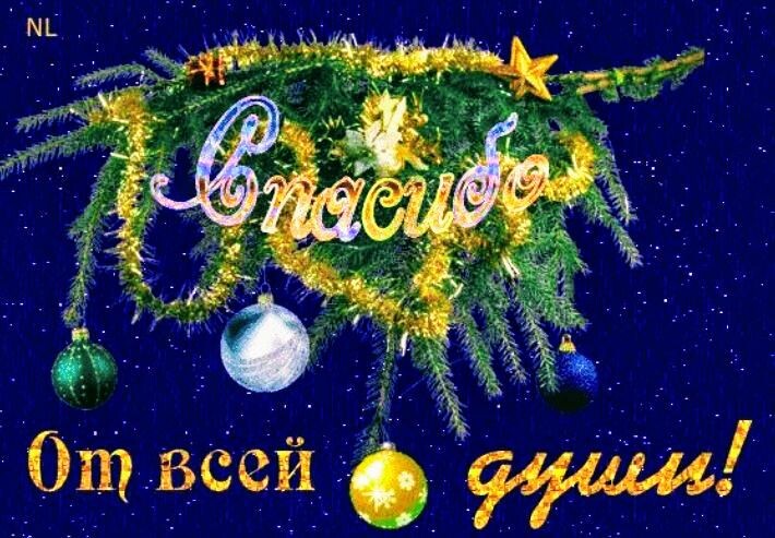 Я благодарна за подарок и пожелания.