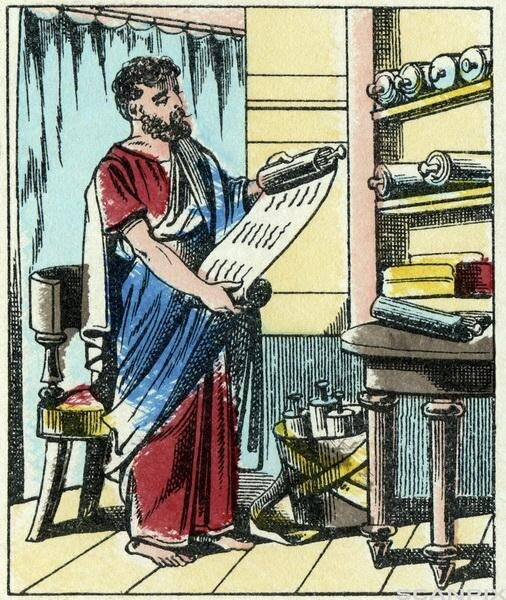 Свитки папируса разворачивались не вертикально, как иногда ошибочно считают, а горизонтально. Источник: fineartamerica.com