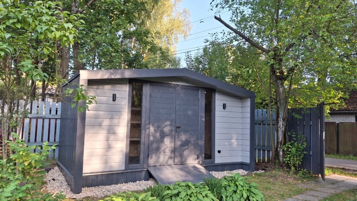 Хозблок-барн 2,5х5,0 м в Московской области.