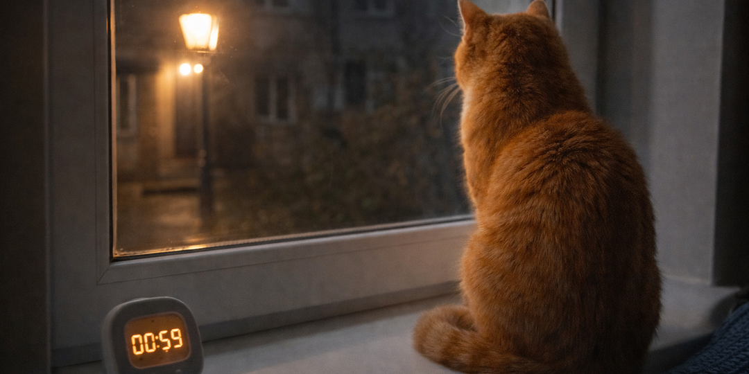Кот каждый вечер садился на один и тот же подоконник и смотрел в одну точку. Мы нашли, что он “ждёт”