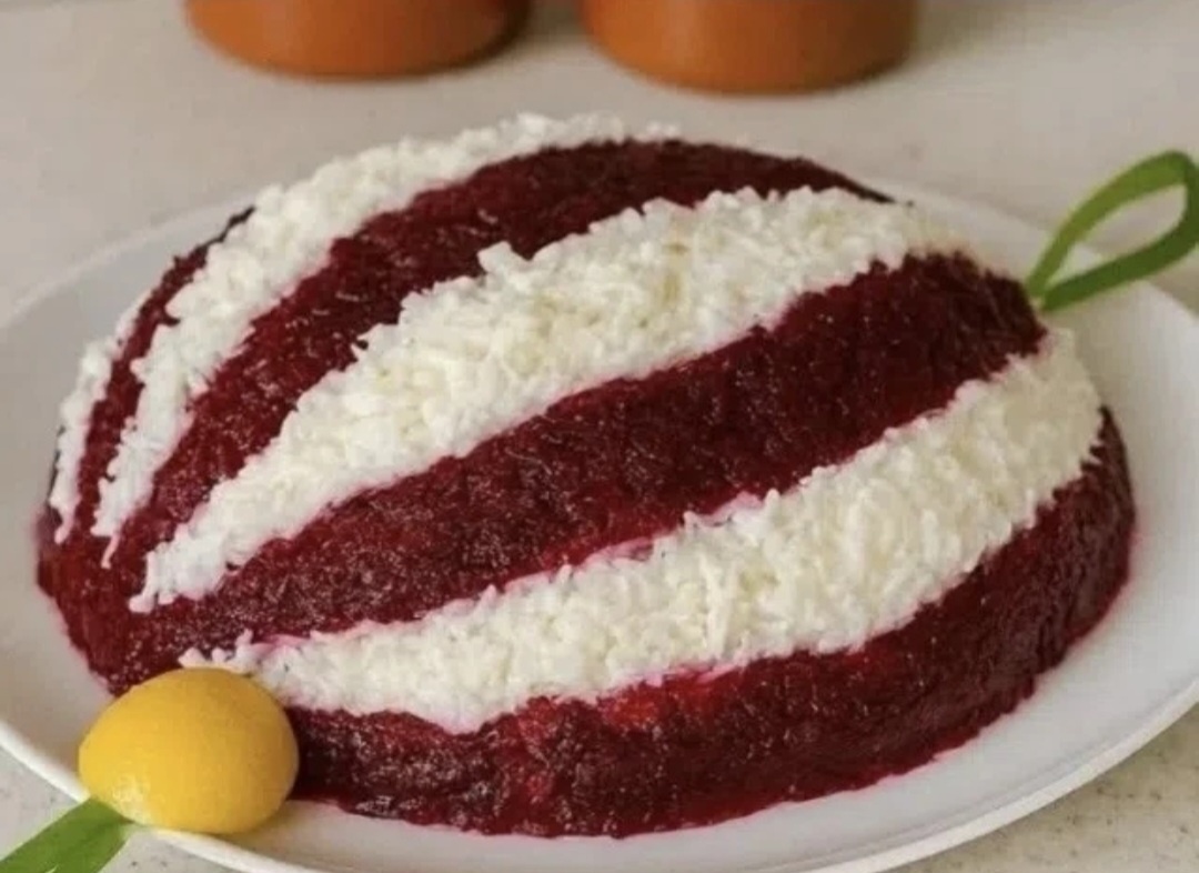 Салат"елочная игрушка"