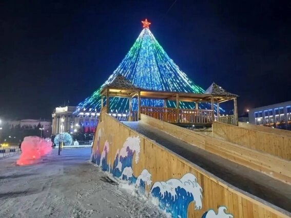    Весь Улан-Удэ будет сиять огнями 31 декабря 2025. Фото: Администрация Улан-Удэ