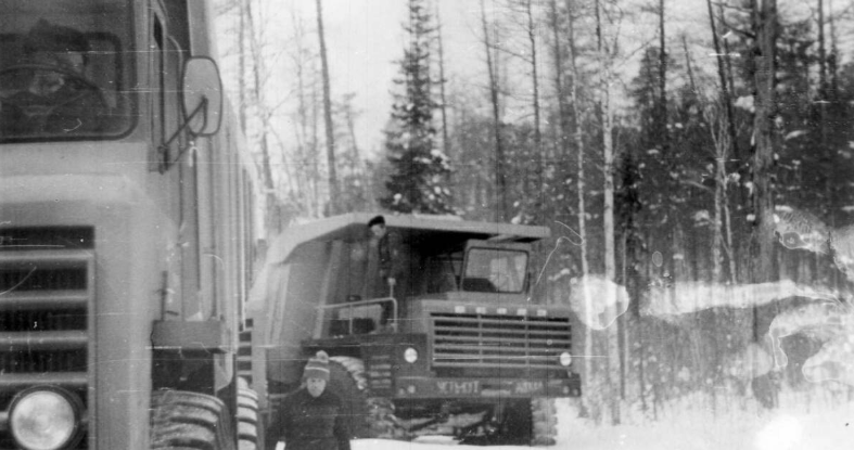 Фото автора. 80 годы двадцатого века. БелАЗ большой, с него видней!